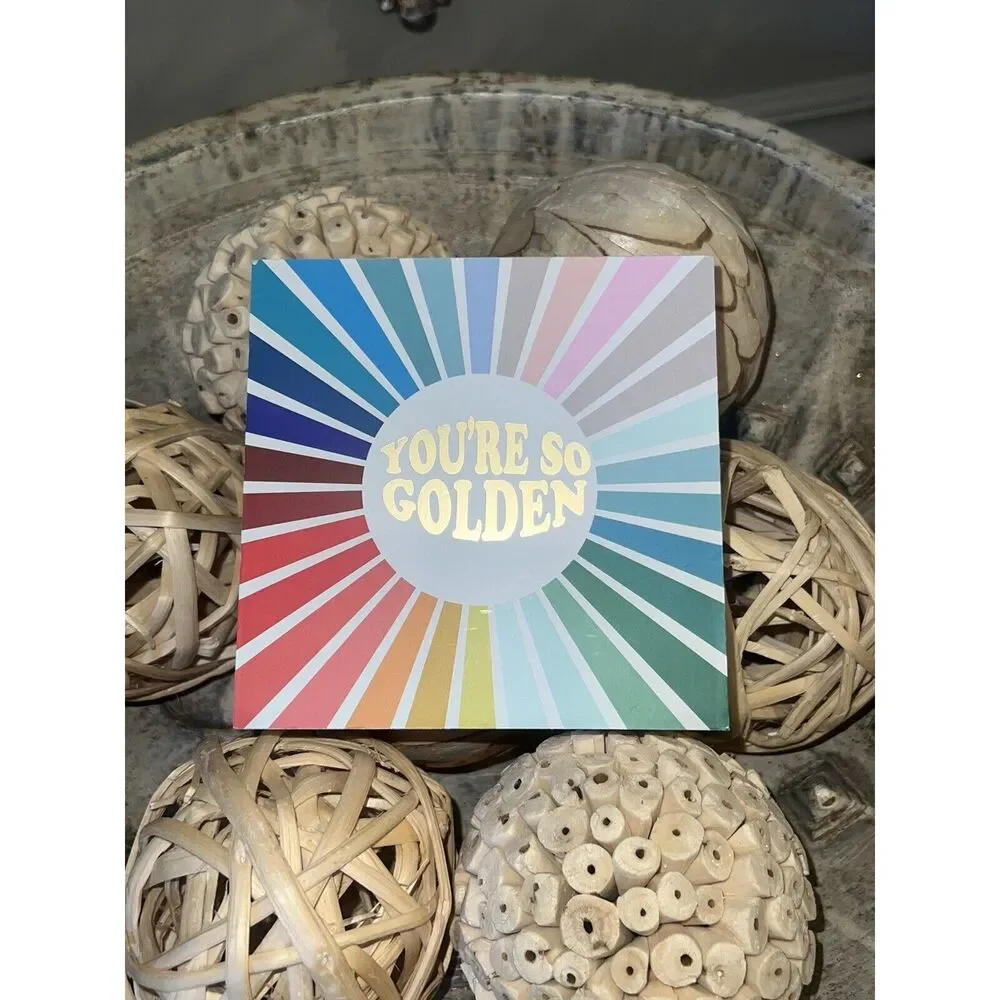 YOU’RE SO GOLDEN Wooden Rainbow College Dorm Room Decor Shelf Wall Frame